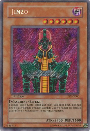 Jinzo PSV G000 Secret Rare 1st Edition German German Yugioh Cards Jinzo PSV G000 Secret Rare 1st Edition German German Yugioh Cards