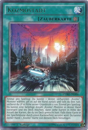 Kozmostadt CORE DE086 Rare 1st Edition German Yugioh Cards Kozmostadt CORE DE086 Rare 1st Edition German Yugioh Cards