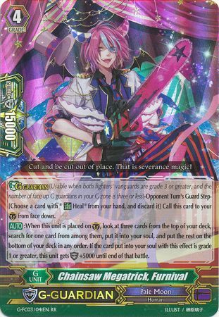 Chainsaw Megatrick Furnival G FC03 041EN Double Rare RR Chainsaw Megatrick Furnival G FC03 041EN Double Rare RR