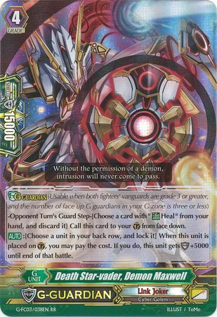 Death Star vader Demon Maxwell G FC03 038EN Double Rare RR Cardfight Vanguard Fighter s Collection 2016 Singles Death Star vader Demon Maxwell G FC03 038EN Double Rare RR Cardfight Vanguard Fighter s Collection 2016 Singles
