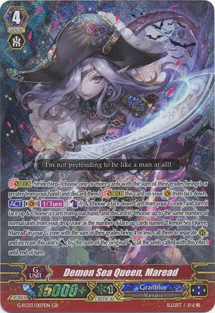 Demon Sea Queen Maread G FC03 007EN Generation Rare GR Demon Sea Queen Maread G FC03 007EN Generation Rare GR