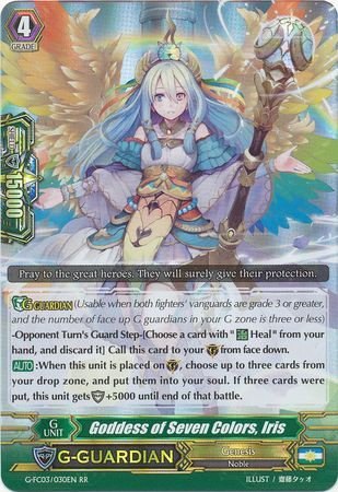 Goddess of Seven Colors Iris G FC03 030EN Double Rare RR Goddess of Seven Colors Iris G FC03 030EN Double Rare RR