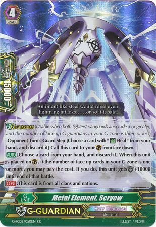 Metal Element Scryew G FC03 050EN Double Rare RR Metal Element Scryew G FC03 050EN Double Rare RR