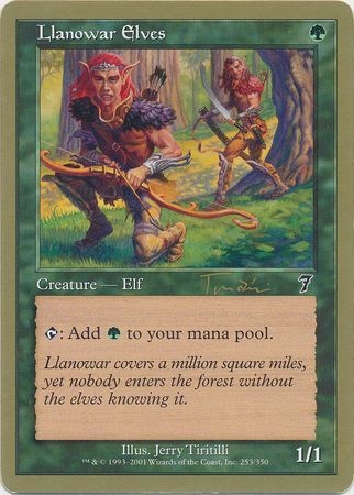 Llanowar Elves Toronto 2001 Magic The Gathering World Championships 2001 Singles Llanowar Elves Toronto 2001 Magic The Gathering World Championships 2001 Singles