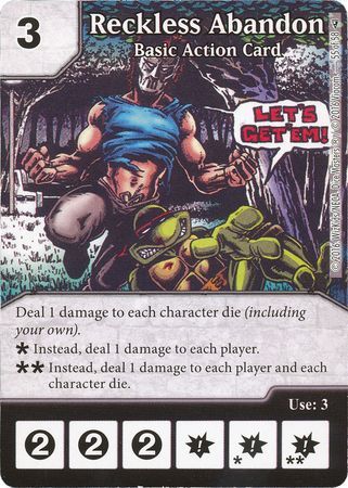 Reckless Abandon Basic Action Card 55 58 Reckless Abandon Basic Action Card 55 58