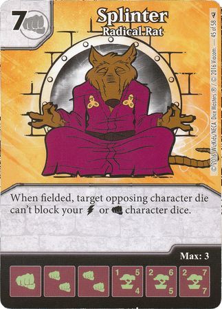 Splinter Radical Rat 45 58 Splinter Radical Rat 45 58