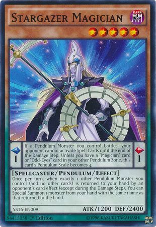 Stargazer Magician YS16 EN009 Common 1st Edition Stargazer Magician YS16 EN009 Common 1st Edition