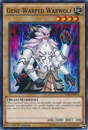 Gene Warped Warwolf YS16 EN016 Common 1st Edition Starter Deck Yuya 1st Edition Singles Gene Warped Warwolf YS16 EN016 Common 1st Edition Starter Deck Yuya 1st Edition Singles