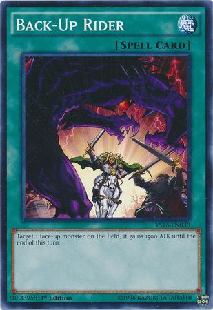 Back Up Rider YS16 EN030 Common 1st Edition Starter Deck Yuya 1st Edition Singles Back Up Rider YS16 EN030 Common 1st Edition Starter Deck Yuya 1st Edition Singles