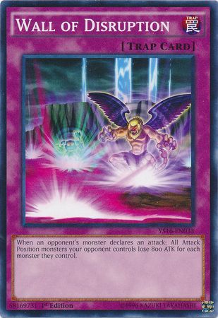 Wall of Disruption YS16 EN033 Common 1st Edition Starter Deck Yuya 1st Edition Singles Wall of Disruption YS16 EN033 Common 1st Edition Starter Deck Yuya 1st Edition Singles