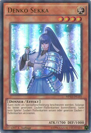 Ultra Rare Yugioh Card Denko Sekka NM DUDE-EN030 