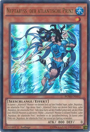 Neptabyss der atlantische Prinz BOSH DE092 Ultra Rare 1st Edition German Yugioh Cards Neptabyss der atlantische Prinz BOSH DE092 Ultra Rare 1st Edition German Yugioh Cards