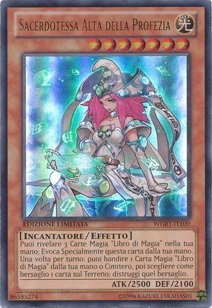 Sacerdotessa Alta della Profezia WGRT IT100 Ultra Rare Limited Edition Italian Yugioh Cards Sacerdotessa Alta della Profezia WGRT IT100 Ultra Rare Limited Edition Italian Yugioh Cards