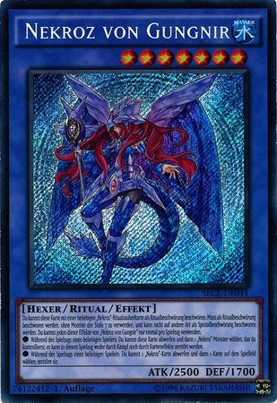 Nekroz von Gungnir SECE DE044 Secret Rare 1st Edition German Yugioh Cards Nekroz von Gungnir SECE DE044 Secret Rare 1st Edition German Yugioh Cards