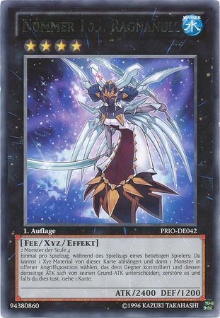 Nummer 103 Ragnanull PRIO DE042 Rare 1st Edition German Yugioh Cards Nummer 103 Ragnanull PRIO DE042 Rare 1st Edition German Yugioh Cards