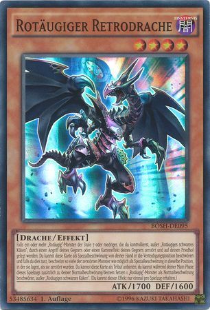 Rotaugiger Retrodrache BOSH DE095 Super Rare 1st Edition Rotaugiger Retrodrache BOSH DE095 Super Rare 1st Edition