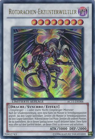 Rotdrachen Erzunterweltler AC11 DE006 Limited Edition German Yugioh Cards Rotdrachen Erzunterweltler AC11 DE006 Limited Edition German Yugioh Cards