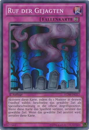 Ruf der Gejagten LCJW DE217 Super Rare 1st Edition German Yugioh Cards Ruf der Gejagten LCJW DE217 Super Rare 1st Edition German Yugioh Cards