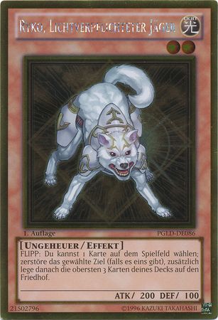 Ryko Lichtverpflichteter Jager PGLD DE086 Gold Rare 1st Edition German Yugioh Cards Ryko Lichtverpflichteter Jager PGLD DE086 Gold Rare 1st Edition German Yugioh Cards