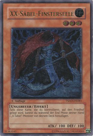 Ultimate Rare XX Sabel Finsterseele TSHD DE081 1st Edition German Yugioh Cards Ultimate Rare XX Sabel Finsterseele TSHD DE081 1st Edition German Yugioh Cards