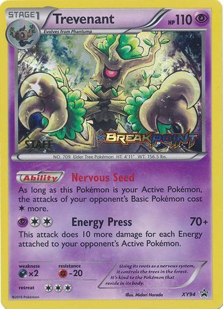 Trevenant XY94 Staff Prerelease Promo Pokemon XY Promos Trevenant XY94 Staff Prerelease Promo Pokemon XY Promos