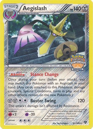 Aegislash 85 146 Regional Championships Promo Pokemon Championship League Organized Play Promos Aegislash 85 146 Regional Championships Promo Pokemon Championship League Organized Play Promos