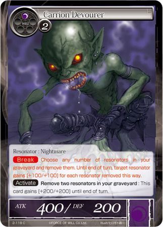 Carrion Devourer 2 118 Common Force of Will War of Valhalla Carrion Devourer 2 118 Common Force of Will War of Valhalla