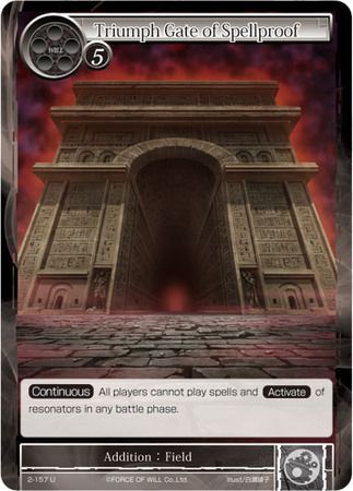 Triumph Gate of Spellproof 2 157 Uncommon Force of Will War of Valhalla Triumph Gate of Spellproof 2 157 Uncommon Force of Will War of Valhalla