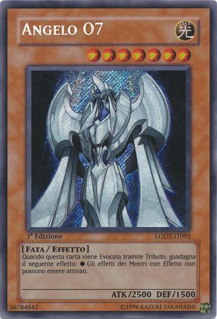 Angelo 07 LODT IT092 Secret Rare 1st Edition Italian Yugioh Cards Angelo 07 LODT IT092 Secret Rare 1st Edition Italian Yugioh Cards