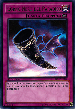 Corno Nero del Paradiso LCJW IT297 Ultra Rare 1st Edition Corno Nero del Paradiso LCJW IT297 Ultra Rare 1st Edition