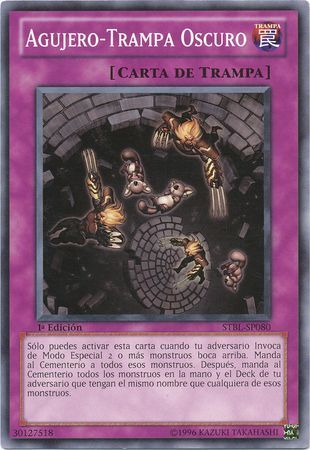 Agujero Trampa Oscuro STBL SP080 Common 1st Edition Spanish Yugioh Cards Agujero Trampa Oscuro STBL SP080 Common 1st Edition Spanish Yugioh Cards