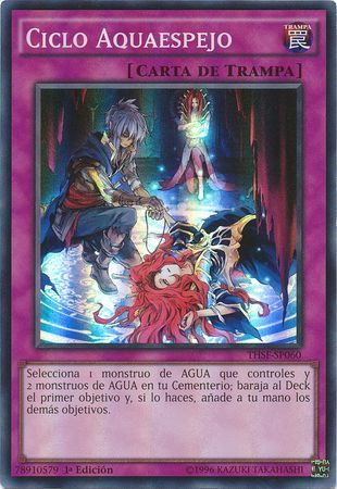 Ciclo Aquaespejo THSF SP060 Super Rare 1st Edition Spanish Yugioh Cards Ciclo Aquaespejo THSF SP060 Super Rare 1st Edition Spanish Yugioh Cards