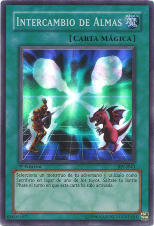 Intercambio de Almas BIY S041 Super Rare 1st Edition Spanish Yugioh Cards Intercambio de Almas BIY S041 Super Rare 1st Edition Spanish Yugioh Cards
