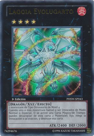 Laggia Evolugarto PHSW SP043 Ultra Rare 1st Edition Spanish Yugioh Cards Laggia Evolugarto PHSW SP043 Ultra Rare 1st Edition Spanish Yugioh Cards