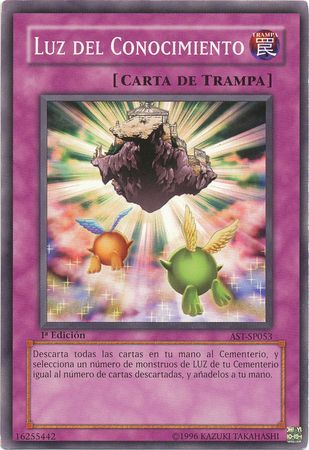 Luz del Conocimiento AST SP053 Common 1st Edition Spanish Yugioh Cards Luz del Conocimiento AST SP053 Common 1st Edition Spanish Yugioh Cards