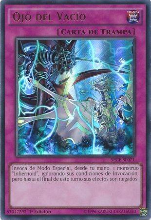 Ojo del Vacio SECE SP071 Ultra Rare 1st Edition Spanish Yugioh Cards Ojo del Vacio SECE SP071 Ultra Rare 1st Edition Spanish Yugioh Cards