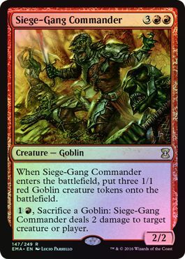 Siege Gang Commander 147 249 Foil Eternal Masters Foil Singles Siege Gang Commander 147 249 Foil Eternal Masters Foil Singles