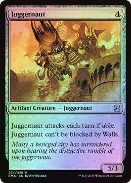 Juggernaut 224 249 Foil Eternal Masters Foil Singles Juggernaut 224 249 Foil Eternal Masters Foil Singles
