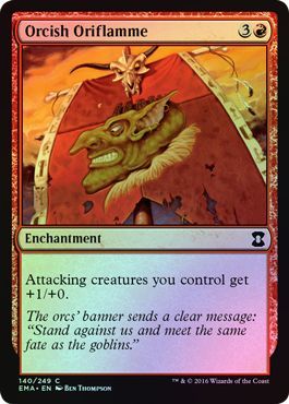 Orcish Oriflamme Foil 140 249 Eternal Masters Foil Singles Orcish Oriflamme Foil 140 249 Eternal Masters Foil Singles