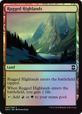 Rugged Highlands 243 249 Foil Eternal Masters Foil Singles Rugged Highlands 243 249 Foil Eternal Masters Foil Singles