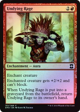 Undying Rage 152 249 Foil Eternal Masters Foil Singles Undying Rage 152 249 Foil Eternal Masters Foil Singles