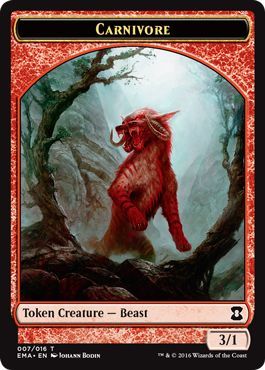 Carnivore Token 007 EMA Eternal Masters Singles Carnivore Token 007 EMA Eternal Masters Singles