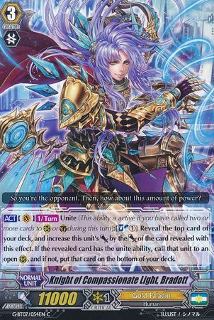 Knight of Compassionate Light Bradott G BT07 054EN Common C G Booster Set 7 Glorious Bravery of Radiant Sword Singles Knight of Compassionate Light Bradott G BT07 054EN Common C G Booster Set 7 Glorious Bravery of Radiant Sword Singles