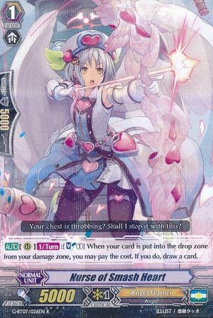 Nurse of Smash Heart G BT07 026EN Rare R Nurse of Smash Heart G BT07 026EN Rare R