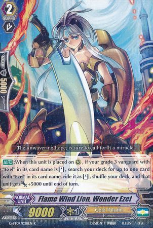 Flame Wind Lion Wonder Ezel G BT07 028EN Rare R G Booster Set 7 Glorious Bravery of Radiant Sword Singles Flame Wind Lion Wonder Ezel G BT07 028EN Rare R G Booster Set 7 Glorious Bravery of Radiant Sword Singles