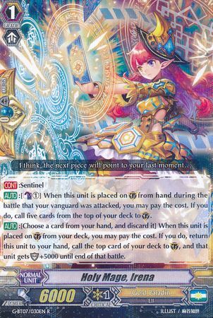Holy Mage Irena G BT07 030EN Rare R Holy Mage Irena G BT07 030EN Rare R