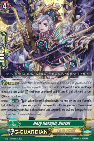 Holy Seraph Suriel G BT07 011EN Rare RR Holy Seraph Suriel G BT07 011EN Rare RR