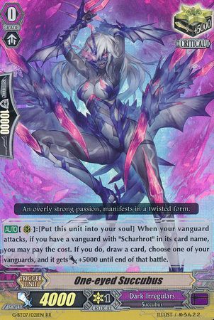 One eyed Succubus G BT07 021EN Rare RR One eyed Succubus G BT07 021EN Rare RR