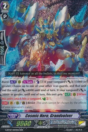 Cosmic Hero Grandvolver G BT07 007EN Triple Rare RRR Cosmic Hero Grandvolver G BT07 007EN Triple Rare RRR