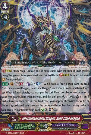 Interdimensional Dragon Bind Time Dragon G BT07 009EN Triple Rare RRR Interdimensional Dragon Bind Time Dragon G BT07 009EN Triple Rare RRR